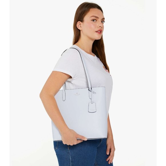 New Kate Spade Brynn Saffiano Tote Pale Sapphirine - Picture 4 of 5